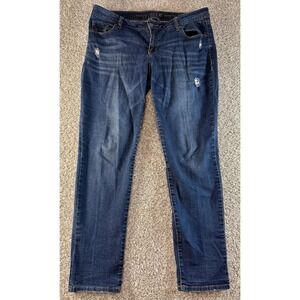 Apt 9 Denim Blue Jeans Womens Size 12 Skinny Leg Measurements